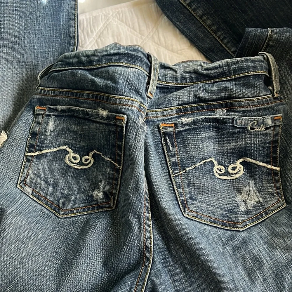 Blue cult Sz 27 low rise, bootcut, rare - Picture 4 of 7